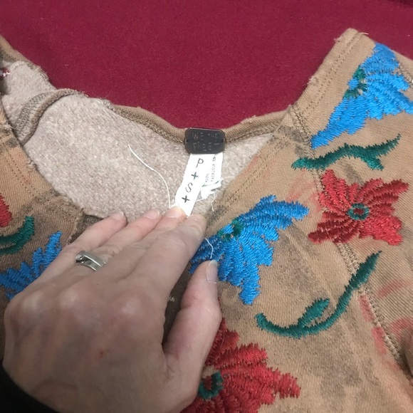 Distressed Sweatshirt by We The Free - Picture 3 of 4